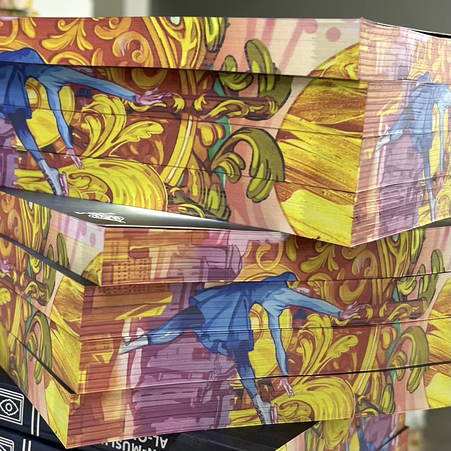 Book edge printing sample