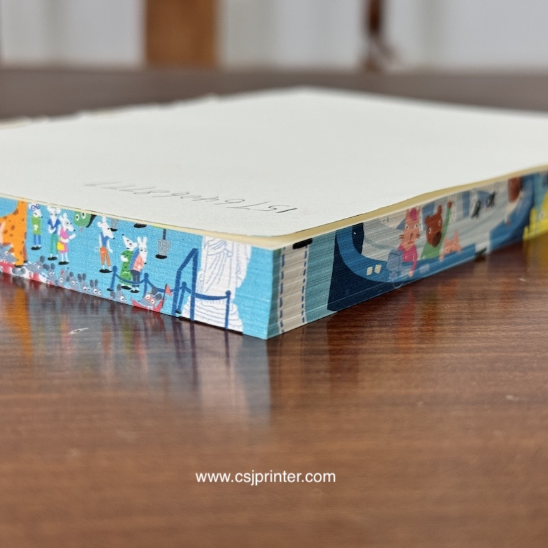 Book edge printing machine