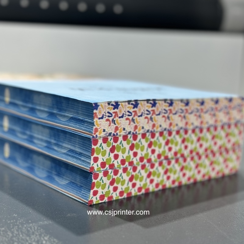 Book edge printing machine